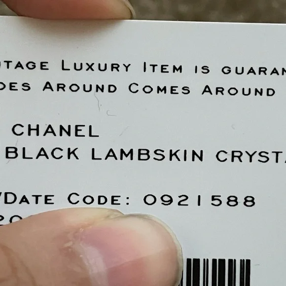 Chanel Vintage Lambskin Crystal Flap - Picture 10 of 12